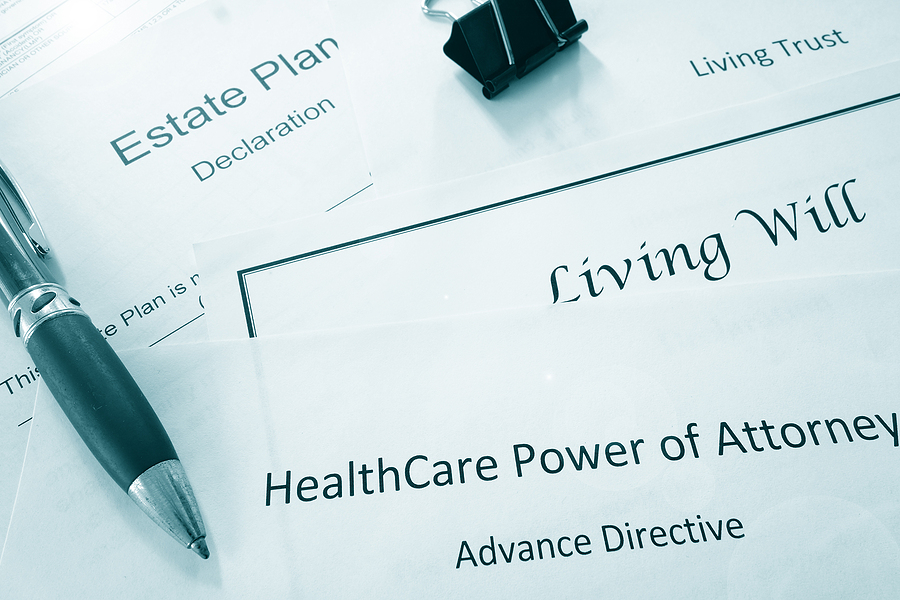 estate plan things you need - healthcare directives, power of attorney, a living will 