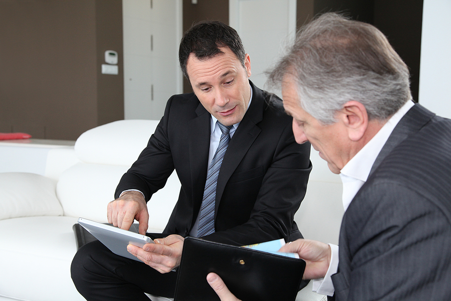 lawyer discussing with client about tax law changes