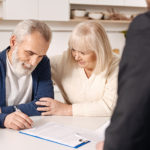 elderly couple discussing estate planning in chicago